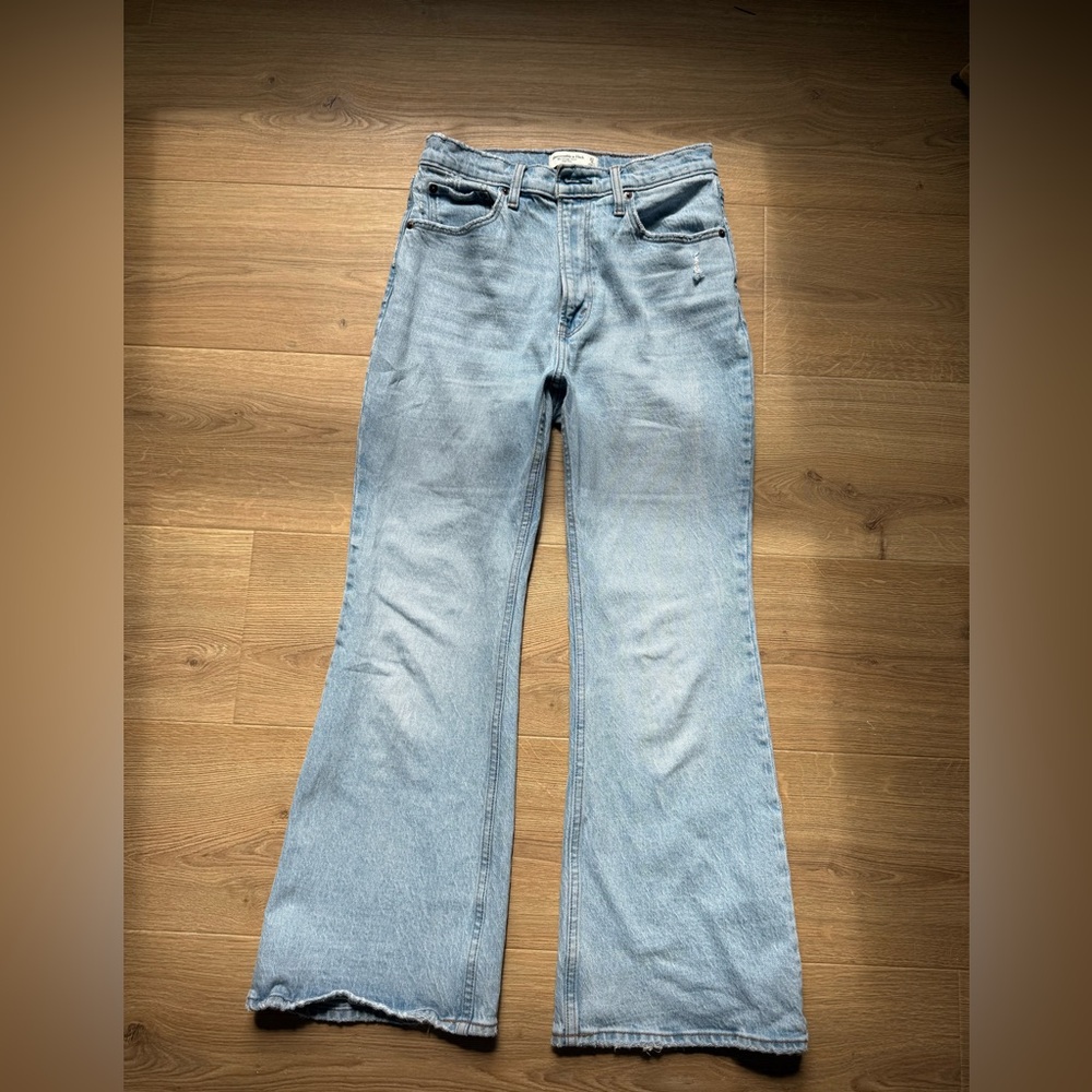 Abercrombie & Fitch “The High Rise” Wide‑Leg Jeans – Size 27/4 xshort